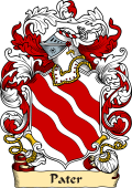 English or Welsh Family Coat of Arms (v.23) for Pater (Ref Berry)