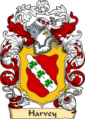 English or Welsh Family Coat of Arms (v.23) for Harvey