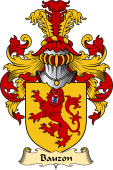 Welsh Family Coat of Arms (v.23) for Bauzon (or Bawson, of Glamorgan)