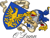 Sept (Clan) Coat of Arms from Ireland for O'Dunn