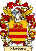 English or Welsh Family Coat of Arms (v.23) for Marbury