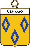 French Coat of Arms Badge for Ménard