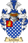 English Coat of Arms (v.23) for the family Lowndes