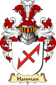 v.23 Coat of Family Arms from Germany for Hanman