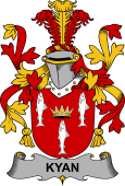 Irish Coat of Arms for Kyan or O'Kyan