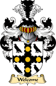 English Coat of Arms (v.23) for the family Welcome