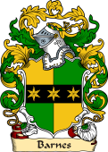English or Welsh Family Coat of Arms (v.23) for Barnes