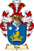 v.23 Coat of Family Arms from Germany for Vett