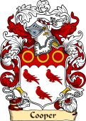 English or Welsh Family Coat of Arms (v.23) for Cooper