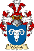 v.23 Coat of Family Arms from Germany for Wacholz