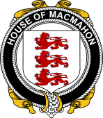 Irish Coat of Arms Badge for the MACMAHON (Thomond) family