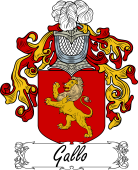 Araldica Italiana Coat of arms used by the Italian family Gallo