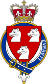 Families of Britain Coat of Arms Badge for: Everett (England)