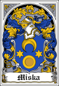 Polish Coat of Arms Bookplate for Miska