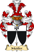 v.23 Coat of Family Arms from Germany for Mettler