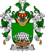 Irish Family Coat of Arms (v.25b) Hanlon or O'Hanlon