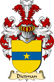 v.23 Coat of Family Arms from Germany for Dietman