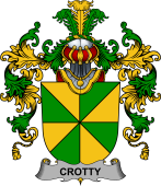Irish Family Coat of Arms (v.25b) Crotty or O'Crotty