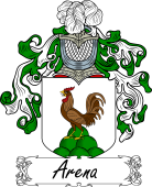 Araldica Italiana Coat of arms used by the Italian family Arena