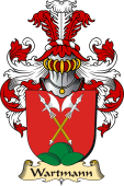 v.23 Coat of Family Arms from Germany for Wartmann