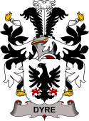 Coat of arms used by the Danish family Dyre