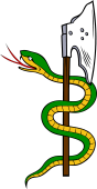Battleaxe (German) Serpent Entwined