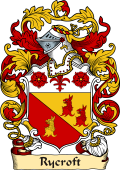 English or Welsh Family Coat of Arms (v.23) for Rycroft (Normandy, Lancashire , Shropshire)