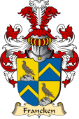 v.23 Coat of Family Arms from Germany for Francken