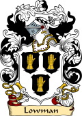 English or Welsh Family Coat of Arms (v.23) for Lowman (Wiltson, Devonshire)