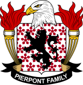 Coat of arms used by the Pierpont family in the United States of America