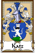 German Coat of Arms Wappen Bookplate  for Katz