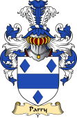 English Coat of Arms (v.23) for the family Parry (Wales)