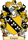 English or Welsh Family Coat of Arms (v.23) for Coyne (Staffordshire)