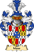 English Coat of Arms (v.23) for the family Moss