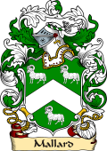 English or Welsh Family Coat of Arms (v.23) for Mallard (Ref Berry)