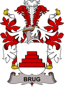 Coat of arms used by the Danish family Brug