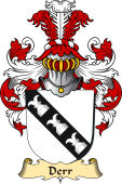 v.23 Coat of Family Arms from Germany for Derr
