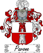 Araldica Italiana Coat of arms used by the Italian family Pavone