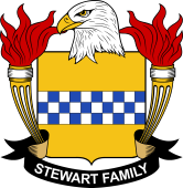 Coat of arms used by the Stewart family in the United States of America