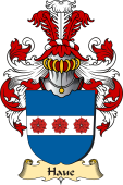 v.23 Coat of Family Arms from Germany for Haue