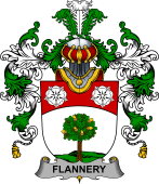 Irish Family Coat of Arms (v.25b) Flannery or O'Flannery