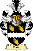 English Coat of Arms (v.23) for the family Bate or Bates