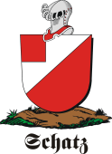 German shield on a mount for Schatz