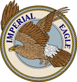 Birds of Prey Clipart image: Imperial Eagle in Flight-M