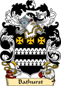 English or Welsh Family Coat of Arms (v.23) for Bathurst