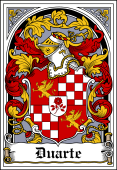 Spanish Coat of Arms Bookplate for Duarte