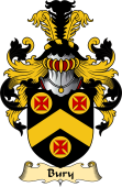 English Coat of Arms (v.23) for the family Bury