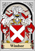 English Coat of Arms Bookplate for Windsor