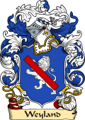 English or Welsh Family Coat of Arms (v.23) for Weyland (or Wayland Kent)