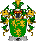 Irish Family Coat of Arms (v.25b) Horan or O'Horan